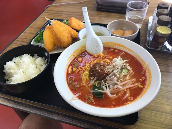 「担々麺定食」@お食事処 三洛の写真