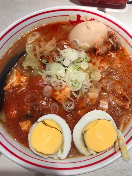 「五目蒙古タンメン 半熟玉子トッピング 1,000円」@蒙古タンメン中本 品川店の写真