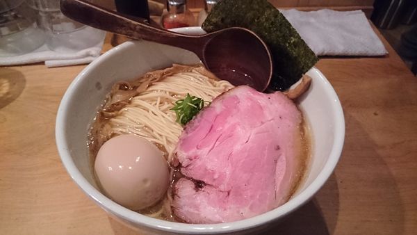 「味玉そば 大盛り 900+100円」@中華蕎麦 蘭鋳の写真