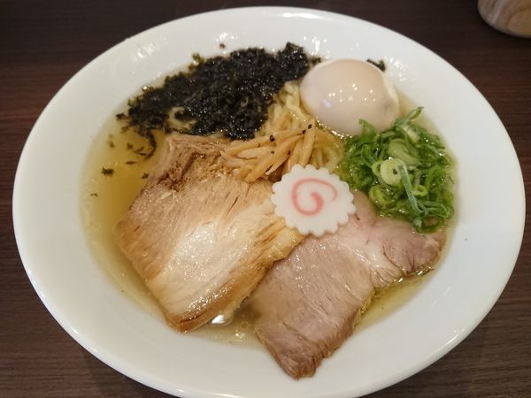 「塩味玉ら～めん(中盛200g) 880円」@麺や 河野の写真