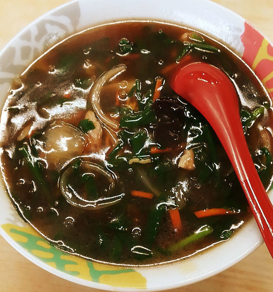 「ニラそば(630円)」@かつ美食堂の写真