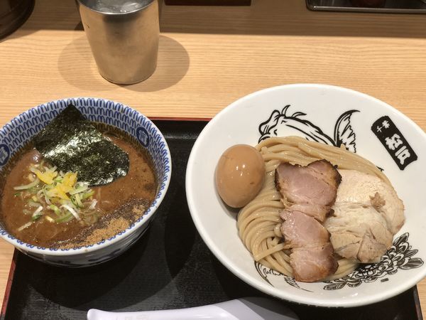 「濃厚味玉つけ麺」@松戸富田麺業 千葉駅構内店の写真