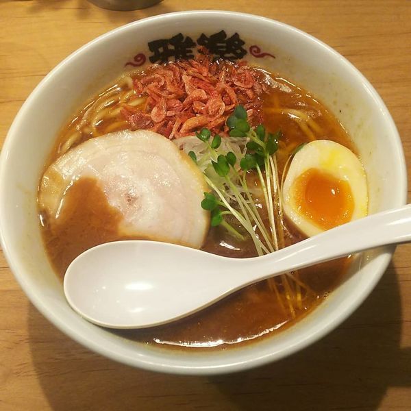 「【11月限定】海老味噌らーめん(ピリ辛) 950円」@らーめん 雅楽 GARAKUの写真