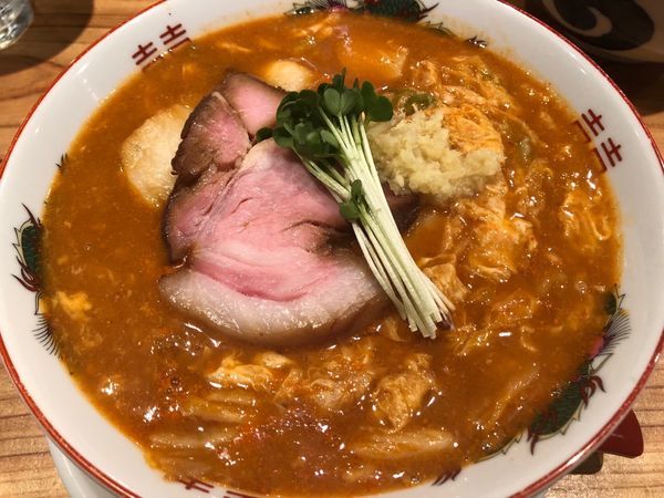 「キムチチゲ麺 900円ご飯 150円」@いしかわやの写真