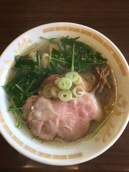 「牡蠣入り塩らーめん ￥１１００円」@岡ほしの写真