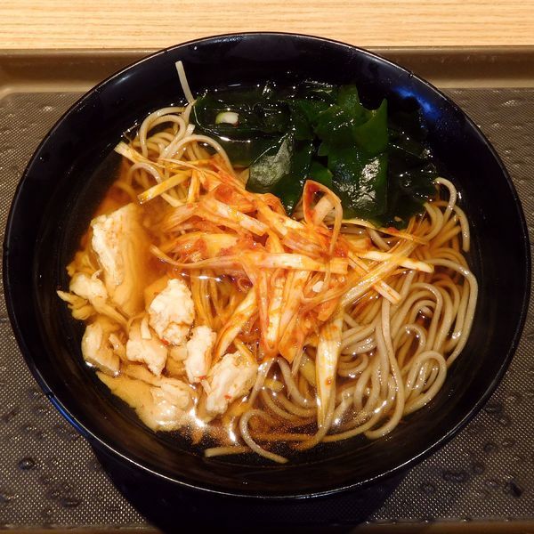 「ピリ辛鳥ねぎそば（450円）」@名代 富士そば 代々木店の写真