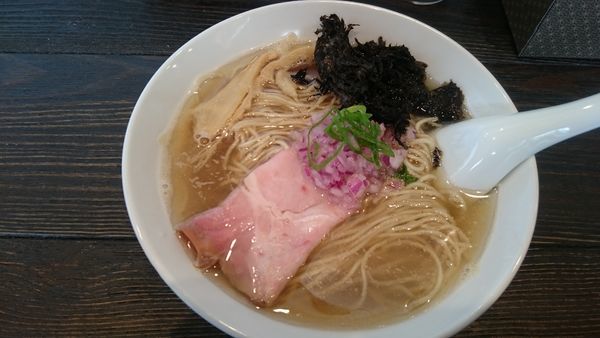 「煮干そば＋肉めし」@中華そば 向日葵の写真