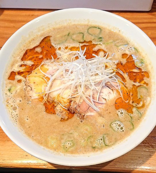 「みそ担々麺&チャーシュー」@らーめん芝浜の写真