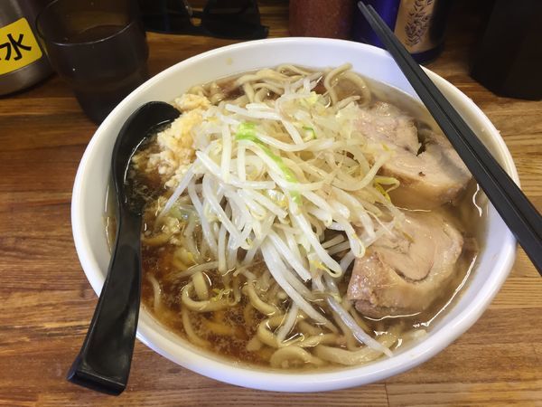 「小ラーメン+野菜少なめ+ニンニク　750円」@ラーメン二郎 新小金井街道店の写真