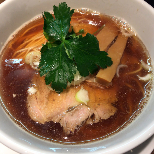 「正油ラーメン　細麺　750円」@麺屋 食べいろの写真
