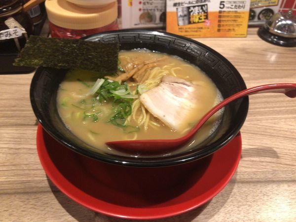 「とんこつらーめん 麺固め 580円」@麺屋 やまとの写真