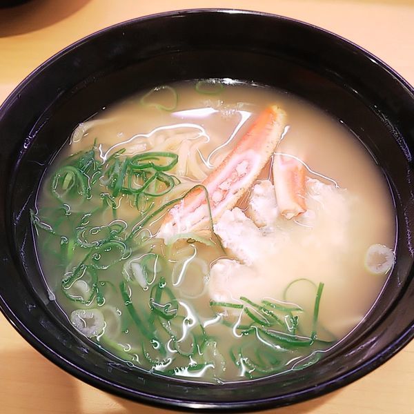 「【期間限定】濃厚かに味噌ラーメン」@スシロー 東村山店の写真