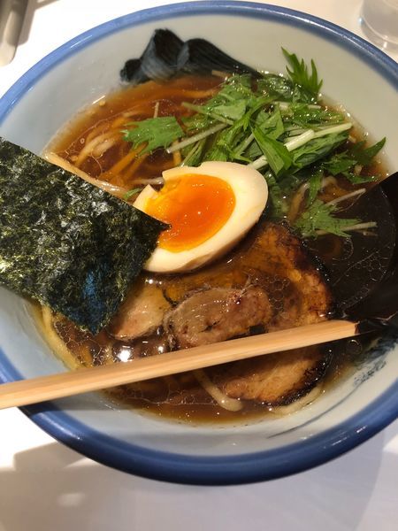 「醤油まろみ 真空手打ち麺 980円」@AFURI 新宿ルミネの写真