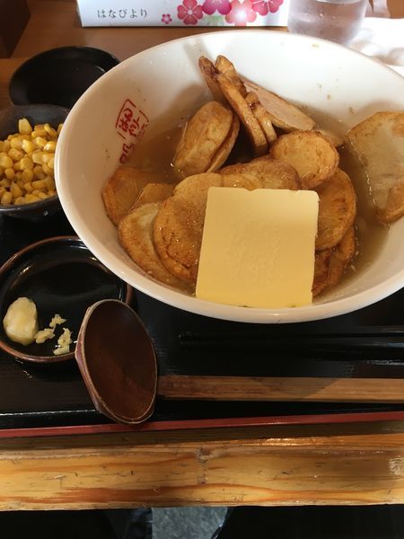 「ポテトラーメン＋コーン」@らーめん はんぐりーの写真