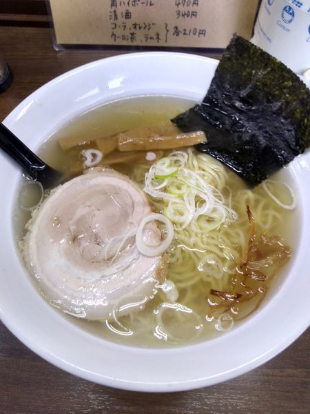 「しおらーめん 570円 鶏唐揚げ(3ケ) 290円」@麺屋 きんしゃいの写真