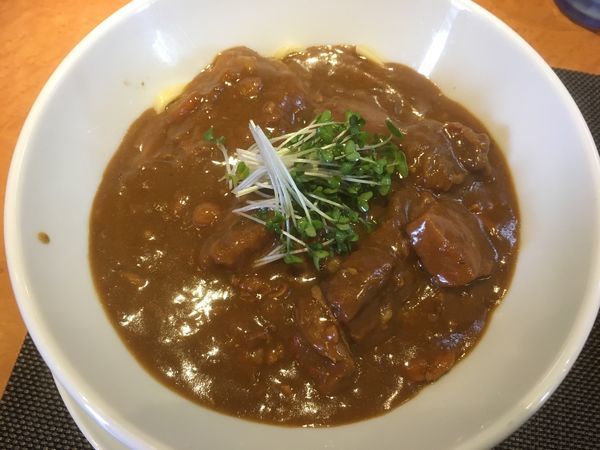 「ソースかつ丼と肉カレーヌードル1200円（限定）」@柴崎亭の写真