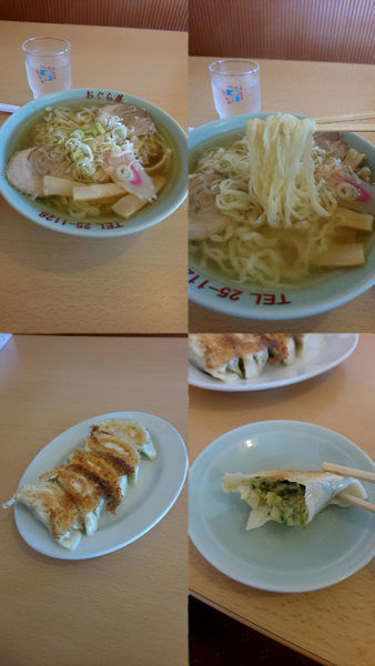 「『ラーメン+餃子(￥594+410)』」@おぐら屋の写真