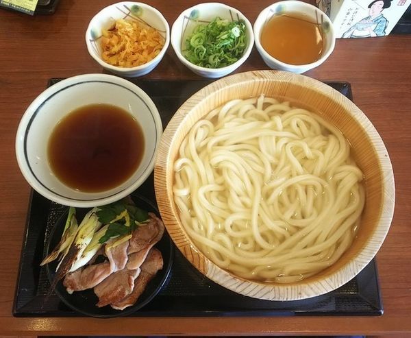 「かもつけ汁釜揚（大）740円」@丸亀製麺 米沢店の写真