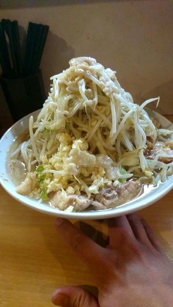 「大ラーメン850円全増し」@豚星。の写真