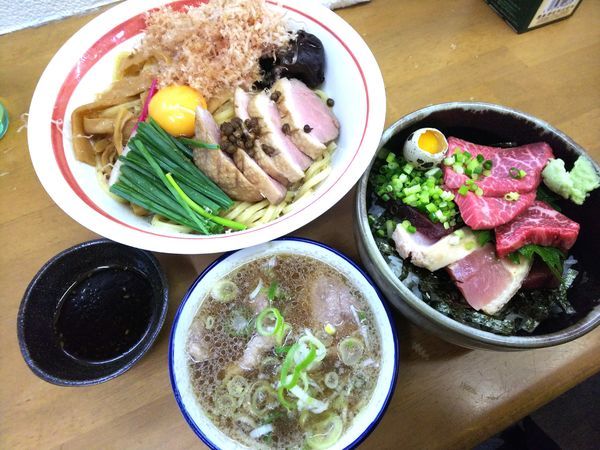 「【周年限定】満月鴨鉄砲S　生肉鉄火丼四獣奏&A　3000円」@MENYA 食い味の道有楽の写真