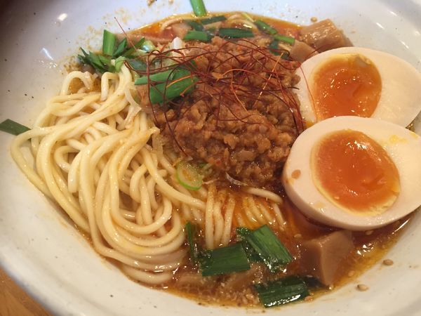 「ピリ辛坦々麺（900円）＋ミニライス（100円）」@麺道 GENTENの写真