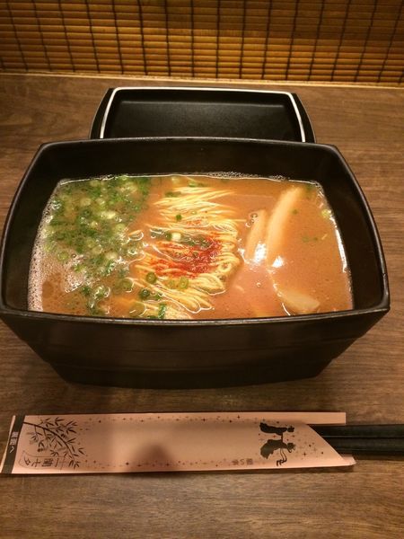「釜だれとんこつラーメン」@一蘭 天神西通り店の写真
