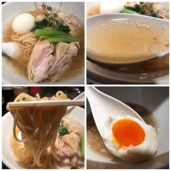 「味玉塩生姜らー麺 800円」@塩生姜らー麺専門店 MANNISHの写真