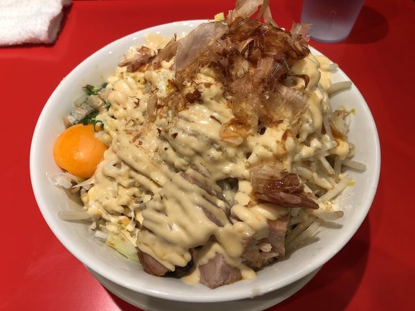 「まぜそば＋ダブルチーズ」@用心棒の写真