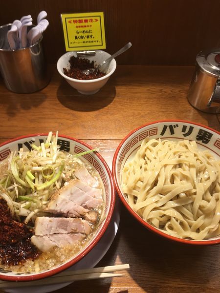 「つけ麺 （ネギ）」@らーめんバリ男 大門店の写真