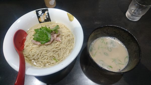 「【限定】金目鯛と真鯛の豚頭つけ麺 ￥1000-」@超純水採麺 天国屋の写真