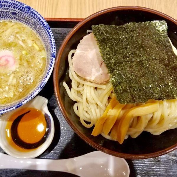 「海老つけめん ¥750＋中盛¥100」@舎鈴 キュービックプラザ新横浜店の写真