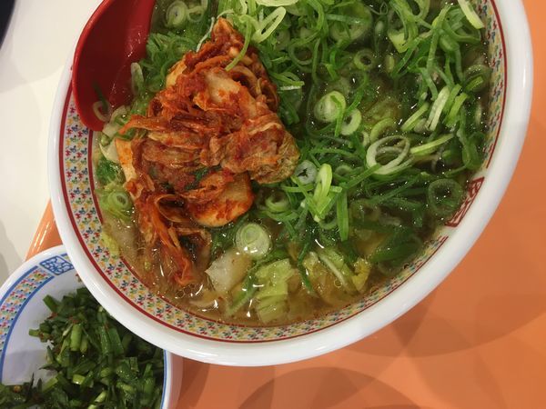 「ネギキムチラーメン890円」@どうとんぼり神座 イオンモールナゴヤドーム前店の写真