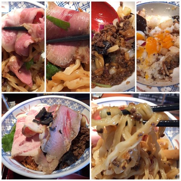 「【限定】秋の贅沢まぜそば　温玉ご飯付1500円」@拳ラーメンの写真