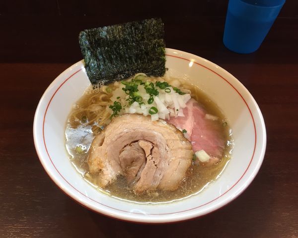 「煮干そば(塩変更)＋和え玉」@零一弐三の写真