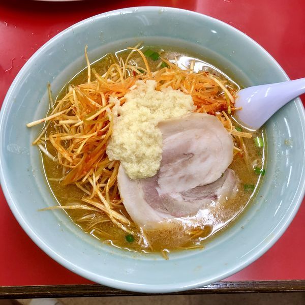 「ねぎ味噌ラーメン (ニンニク増し) ￥820」@くるまやラーメン 新座店の写真