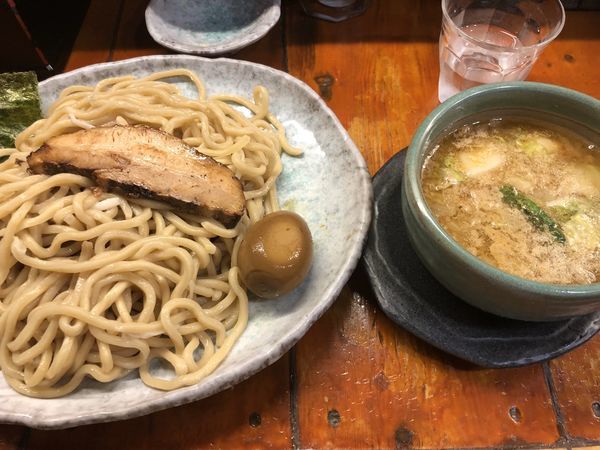 「紫つけ麺・大盛+味玉・トッピング無料券（780+0円）」@つけ麺 紫匠乃 門前仲町店の写真