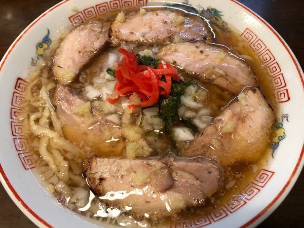 「限定 肉煮干し中華 880円 和え玉200円」@CLAM＆BONITO貝節麺RAIKの写真