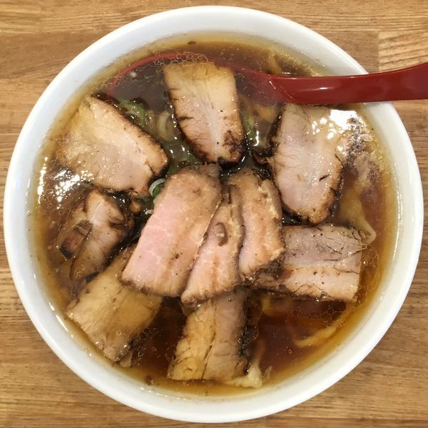 「喜多方肉そば（醤油）大盛」@麺や 七彩 八丁堀店の写真