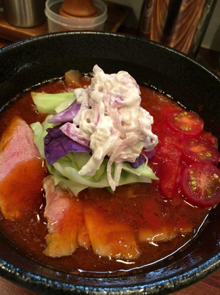 「【復刻限定】海老トマトらーめん ８８０円」@鮮魚らーめん 五ノ神水産の写真