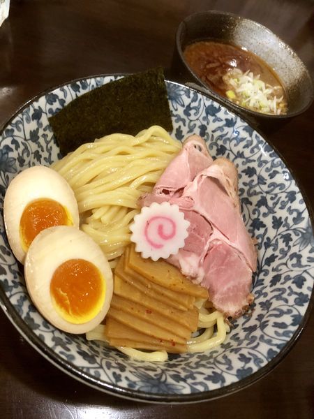 「【限定】えび香る鶏豚骨つけ麺 ￥900」@麺処はなぶさの写真