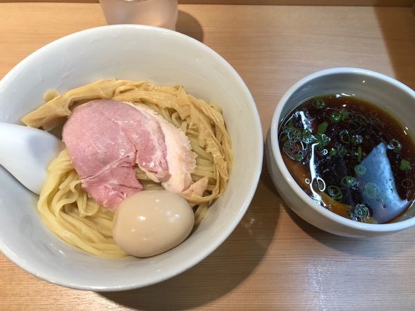 「味玉つけ麺＋メンマ」@らぁ麺 はやし田 新宿本店の写真