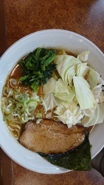 「豚骨醤油ラーメン(大盛) 850円」@麵屋 しるしの写真