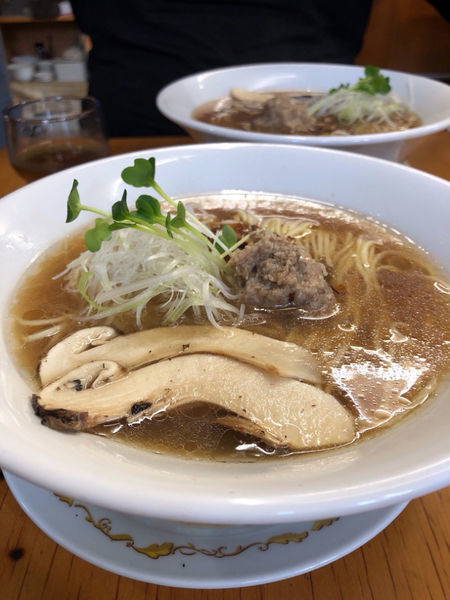 「【限定】はまぐり×まつたけラーメン1180円」@麺酒処 ふくろうの写真