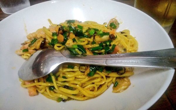 「アサリとベーコンのペペロンチーノ」@九州大分ラーメン 麺恋亭 中華街店の写真