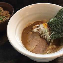 海老らーめん(限定)＋炊き込みご飯(880円＋170円)