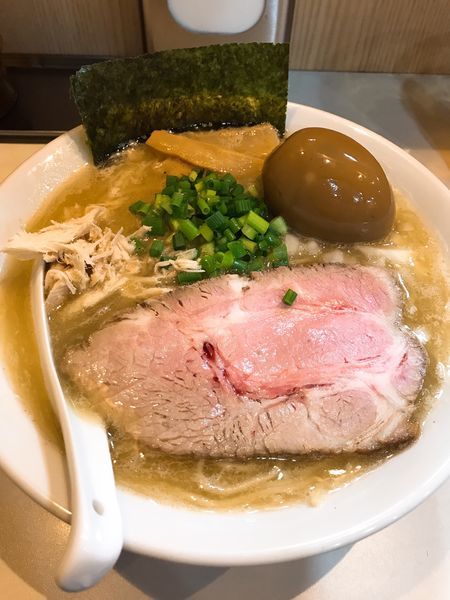 「濃厚塩ラーメン(味玉)」@麺屋 扇 SENの写真