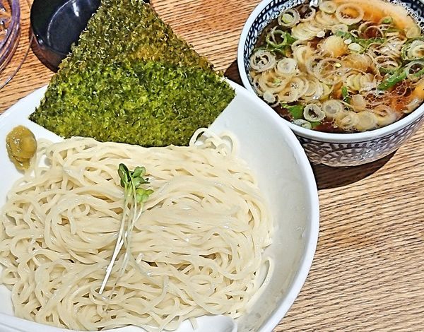 「つけそば(醤油)並盛り&柚子胡椒」@中華そば専門 めんやいただきの写真