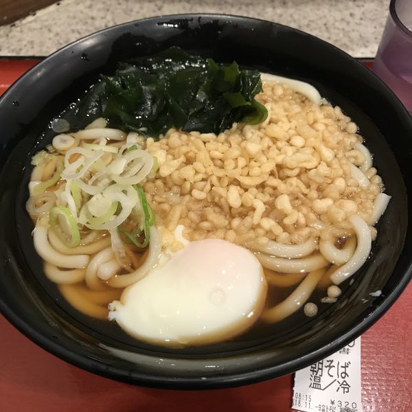 「朝そば（￥320）」@名代 富士そば 新橋駅前店の写真