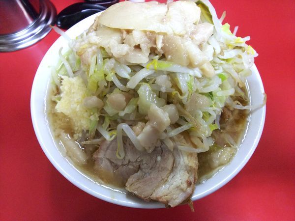 「小ラーメン　ヤサイニンニクアブラ　750円」@ラーメン二郎 茨城守谷店の写真