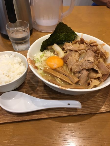 「肉玉そば＋肉増し」@麺処つむじの写真